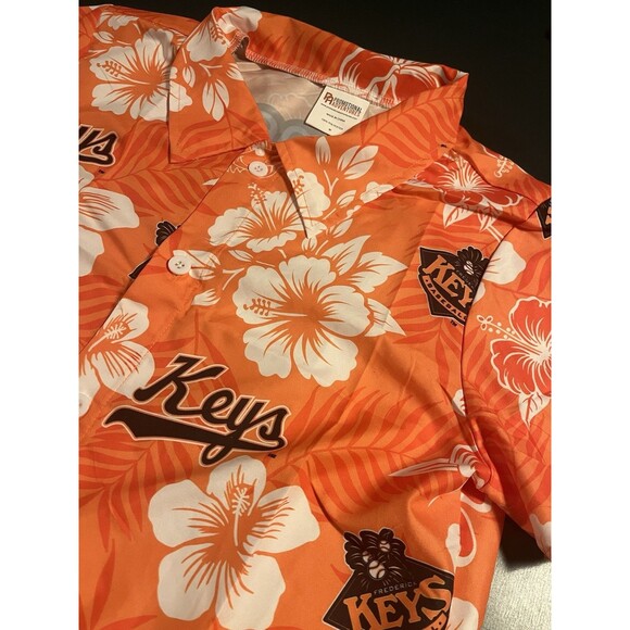 NEW Frederick Keys Baltimore Orioles Minor League Baseball Hawaiian Shirt MED 10 - Picture 5 of 8